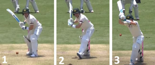 Steve Smith Leaving the ball